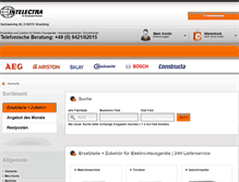 Tablet Screenshot of intelectra-shop.de